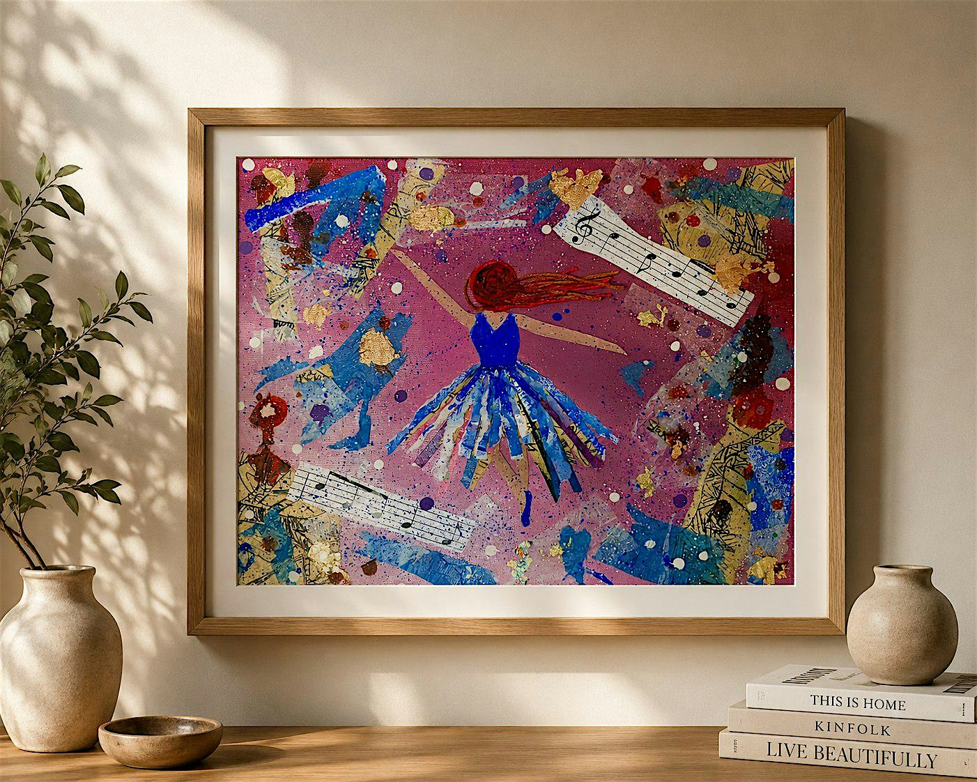 Mixed Media Collage Workshop : Dancing Girl