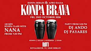 Konpa Brava – Konpa, Salsa & Kizomba Party mit DJ Ando & DJ Payares