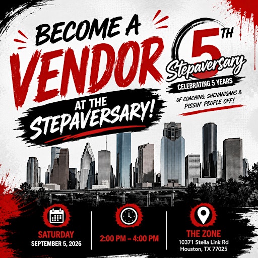 Vendor Registration | Jay’s 5-Year Stepaversary