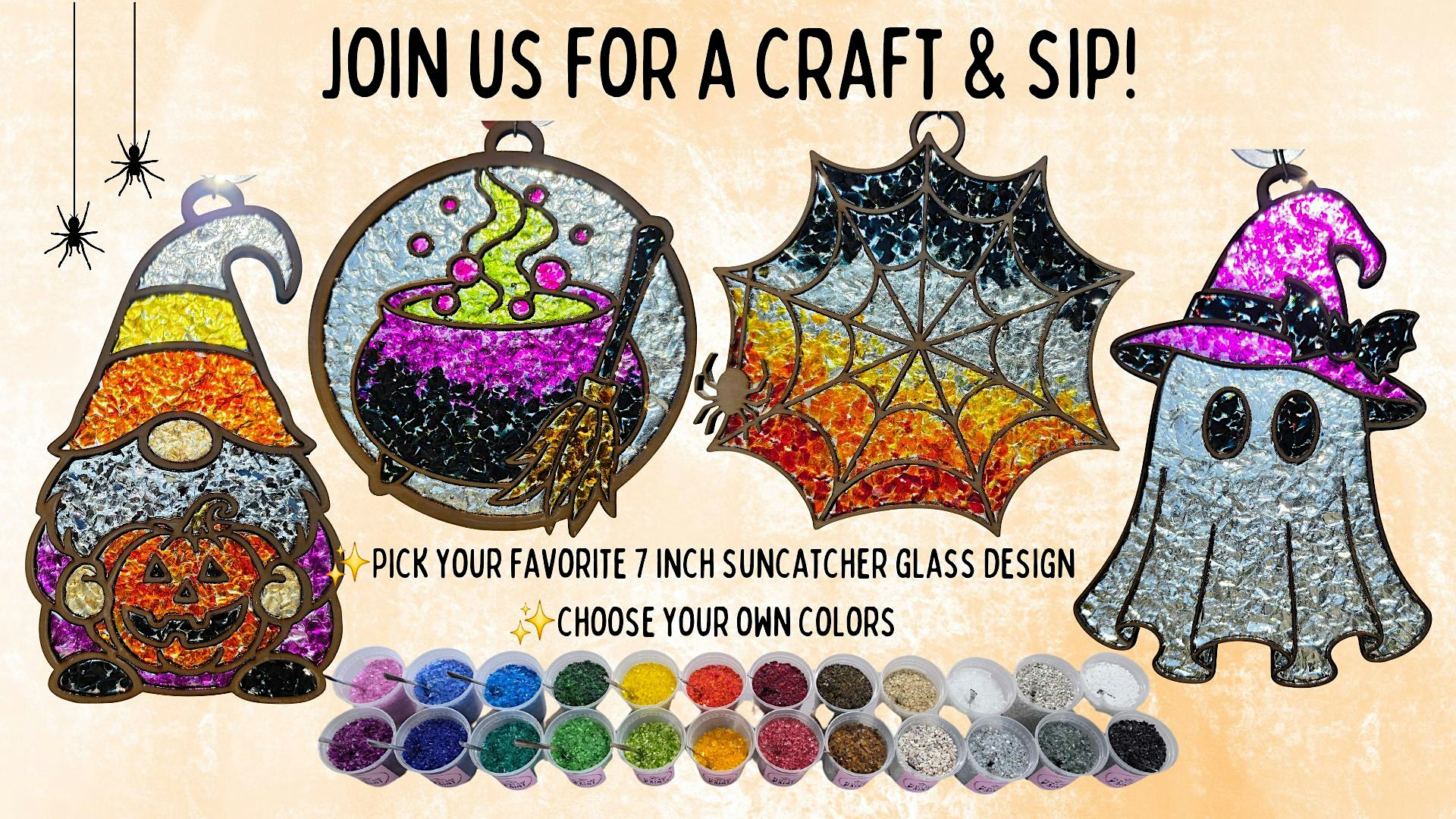 Craft & Sip - Glass Suncatcher Workshop - at Empourium Brewing!