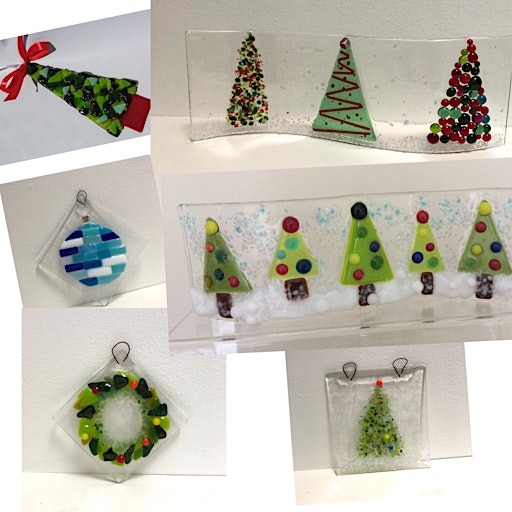 Fused glass Christmas decorations (or non Christmas - it's your choice)