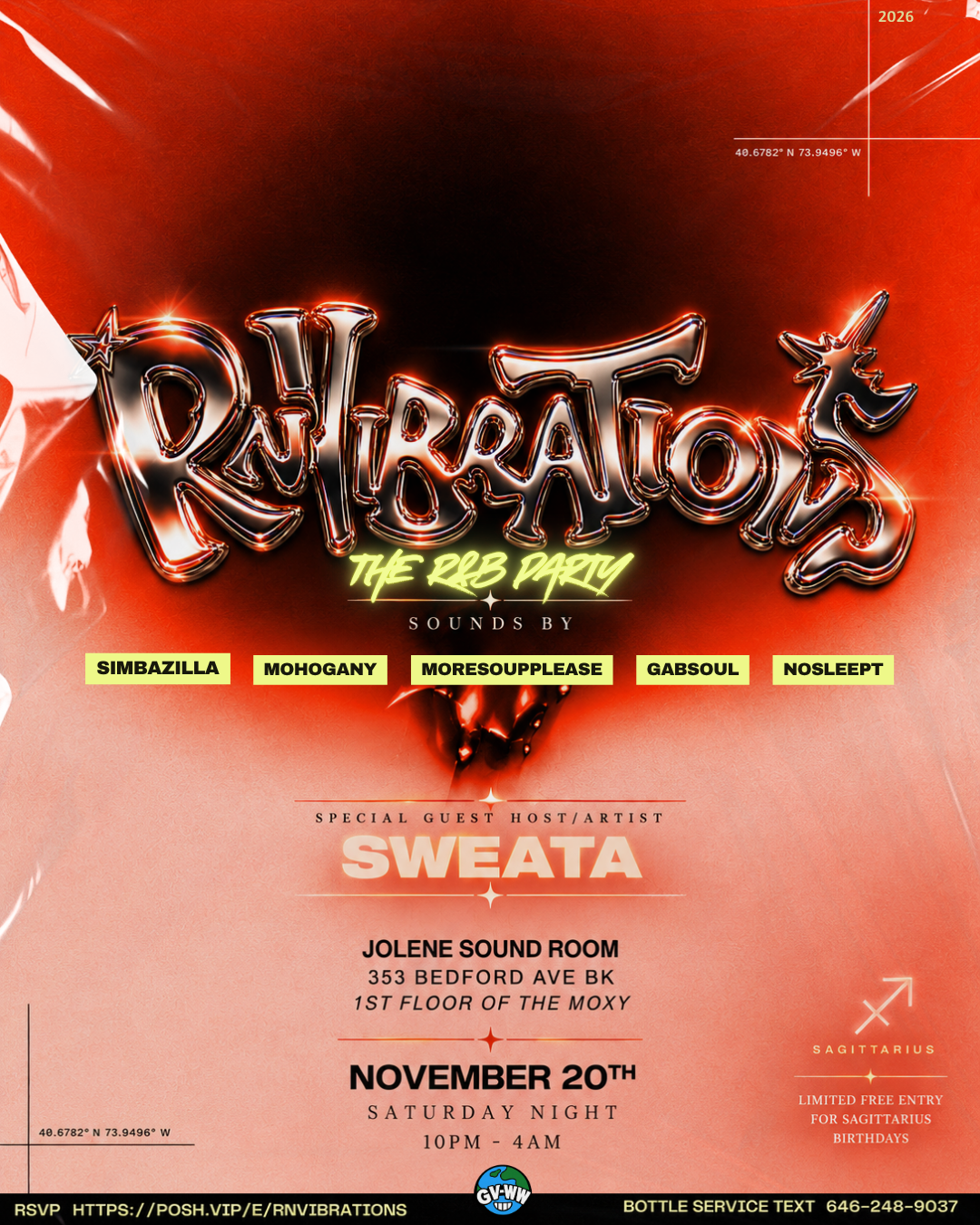 RN'VIBRATIONS @Jolene Sound Room "The Ultimate R&B Party"