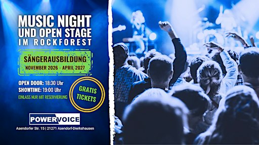 143. MUSIC NIGHT mit Open Stage | SängerInnenausbildung (SIA)