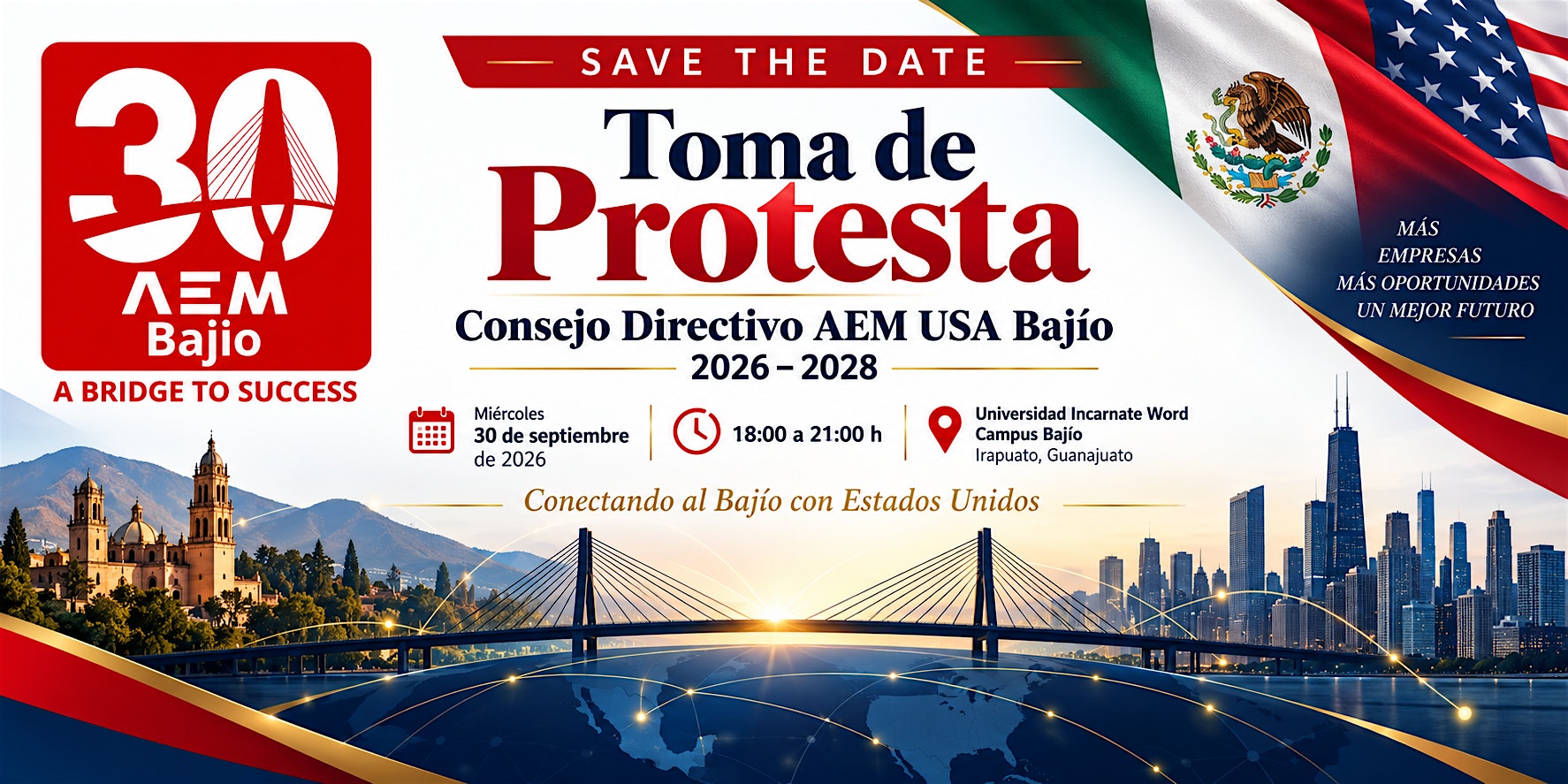 Toma de Protesta Consejo Directivo AEM USA Bajío 2026-2028
