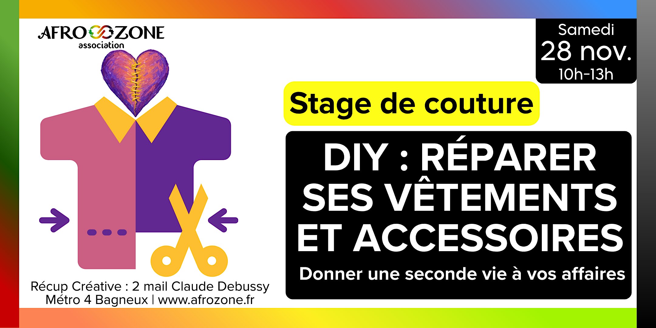 Stage de Couture : réparer ses vêtements et accessoires