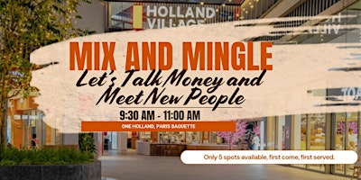Mix and Mingle: Let's Talk Money and Meet New People