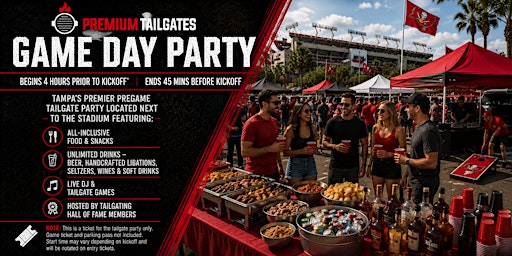 Premium Tailgate Party: Tampa Bay Buccaneers vs. Minnesota Vikings