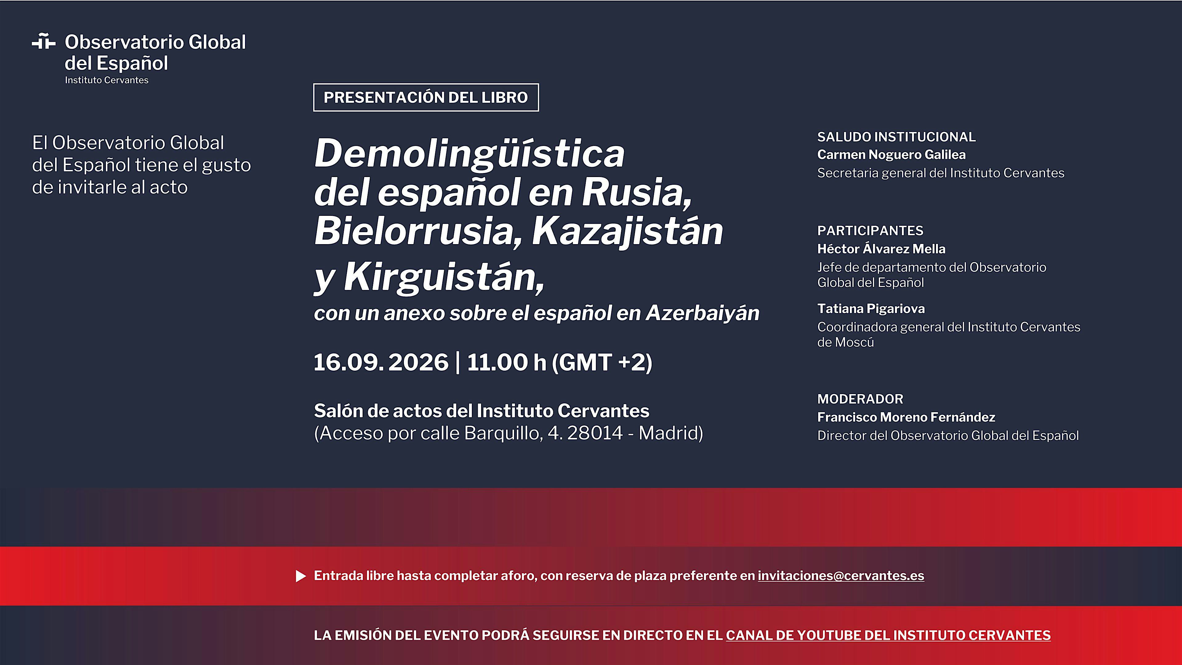 Demolingüística del español en Rusia, Bielorrusia, Kazajistán y Kirguistán.