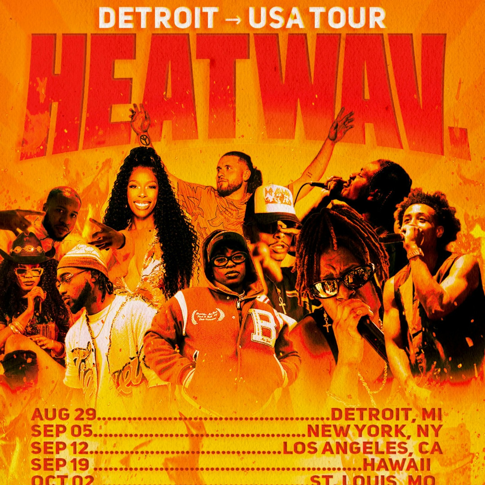 heatWAV. (Stop 1: NYC) Detroit →USA tour