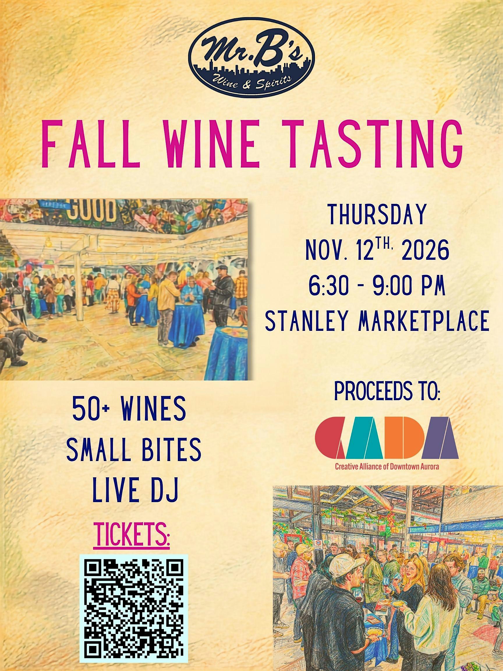 Mr. B's Fall Wine Tasting 2026