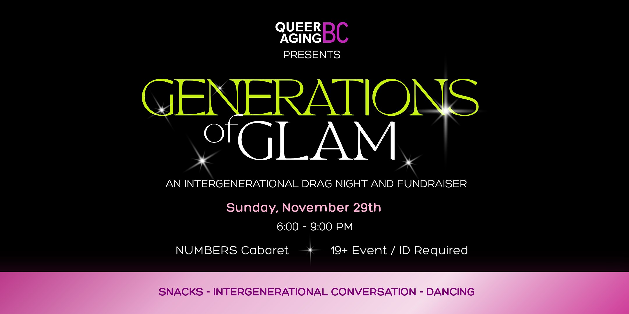 “Generations of Glam” a world aids day fundraiser Vancouver