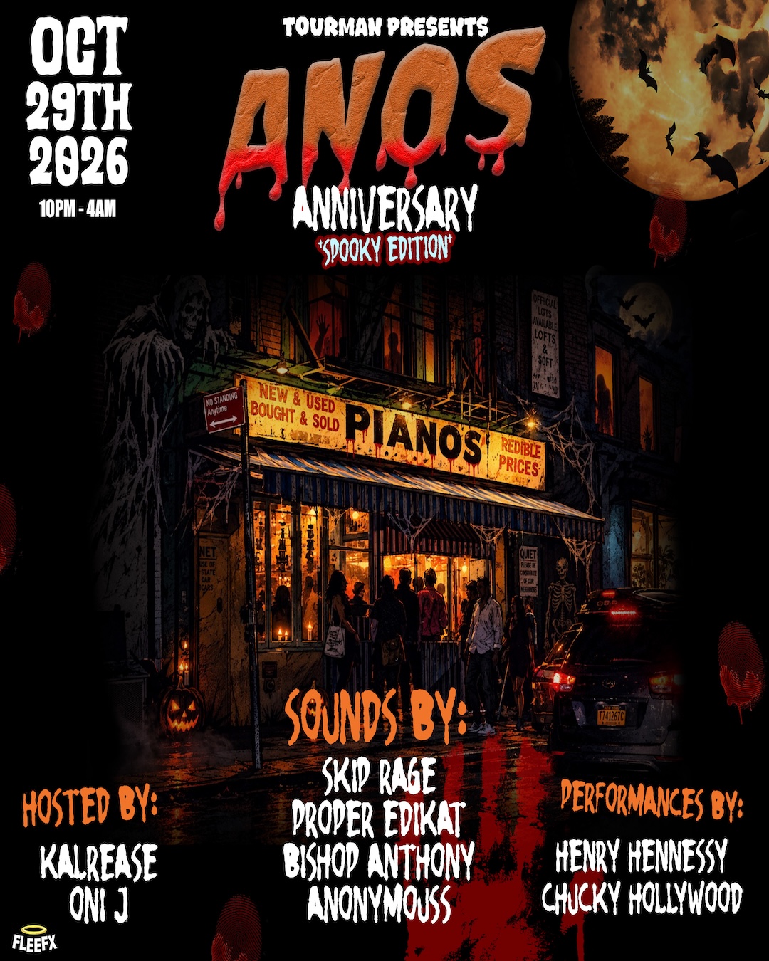 Tourman Presents: Anos Anniversary 'Spooky Edition'