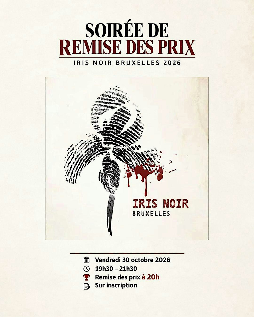 Soirée de remise des Prix Iris Noir Bruxelles 2026