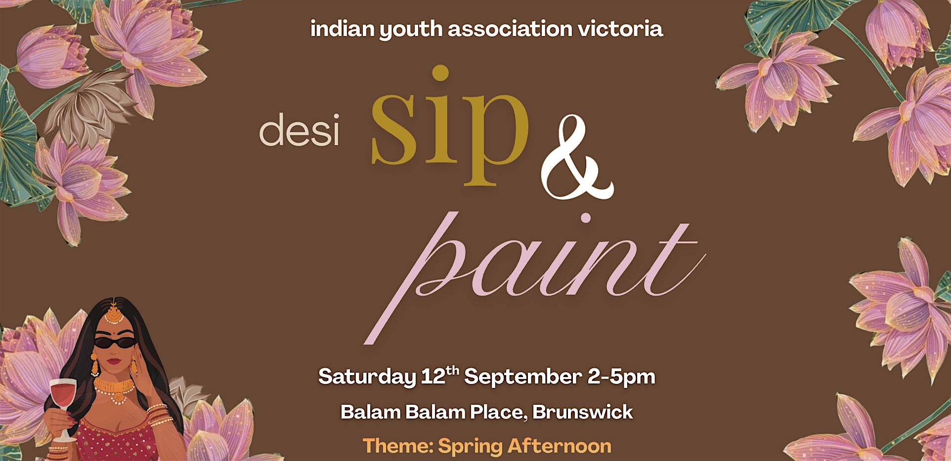 Spring Desi Sip and Paint