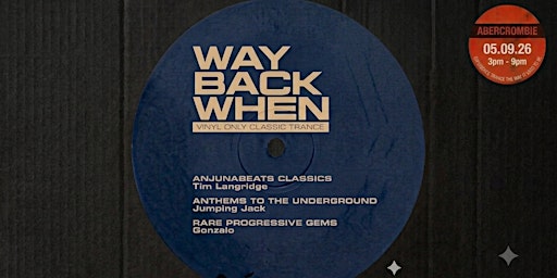 Way Back When - "I Have That On Vinyl" (Sydney)