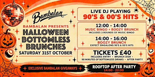 Bambalan’s Halloween Bottomless Brunches