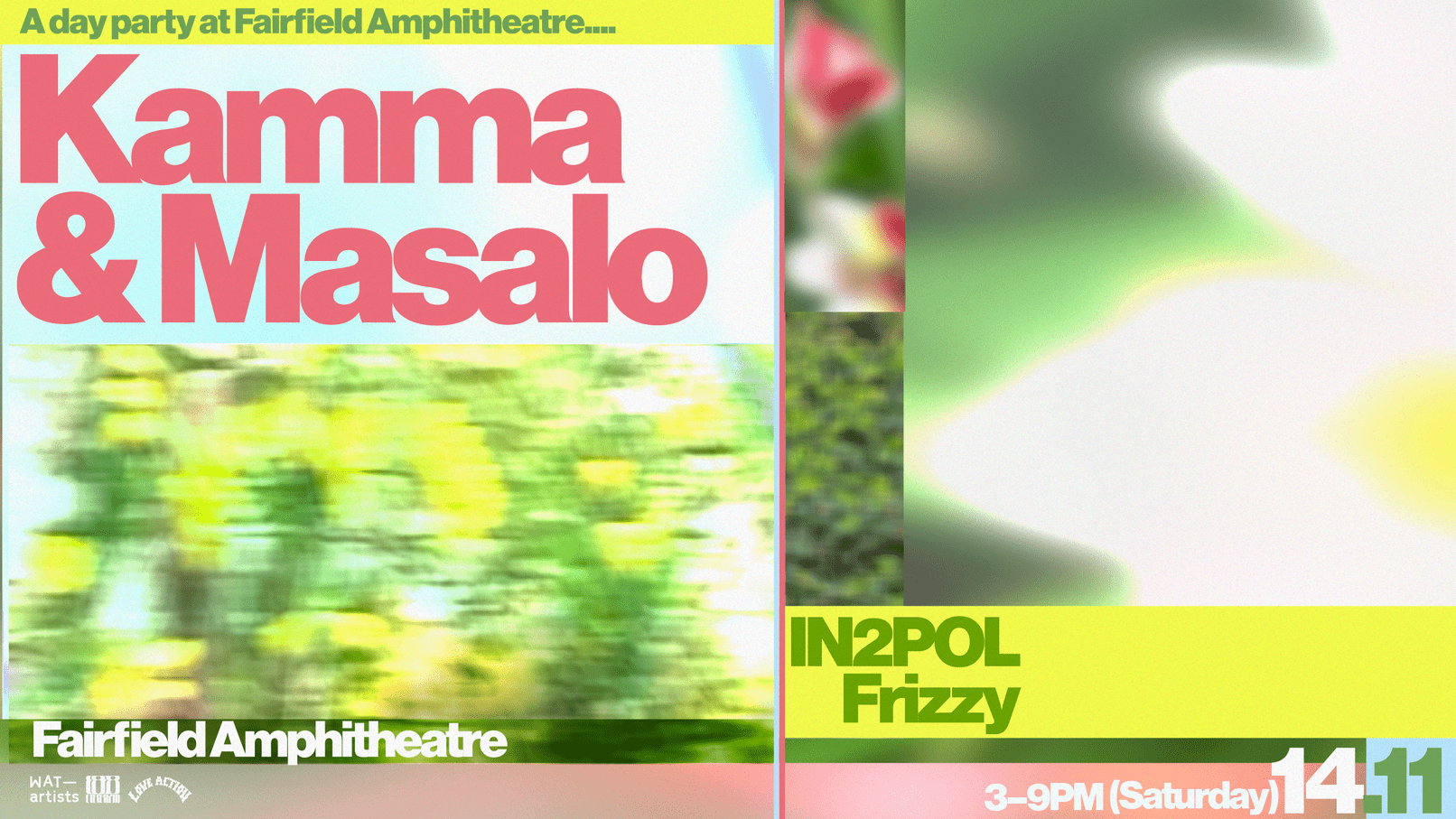 A Day Party at Fairfield Amphitheater: Kamma & Masalo