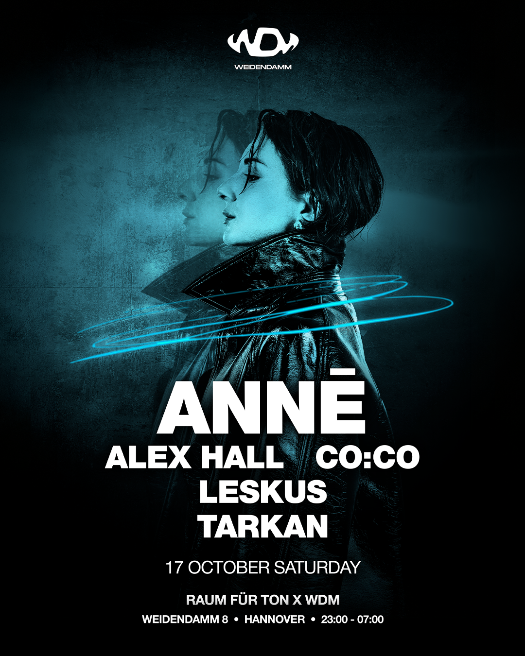 WDM x Raum für Ton: ANNĒ, Alex Hall, co:co, Leskus, Tarkan 