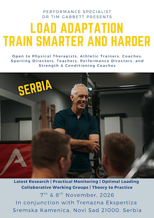 Load Adaptation - Train Smarter and Harder (Novi Sad, Serbia)