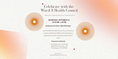 Walk, Wellness & Community: A Ward 8 Health Council Celebration