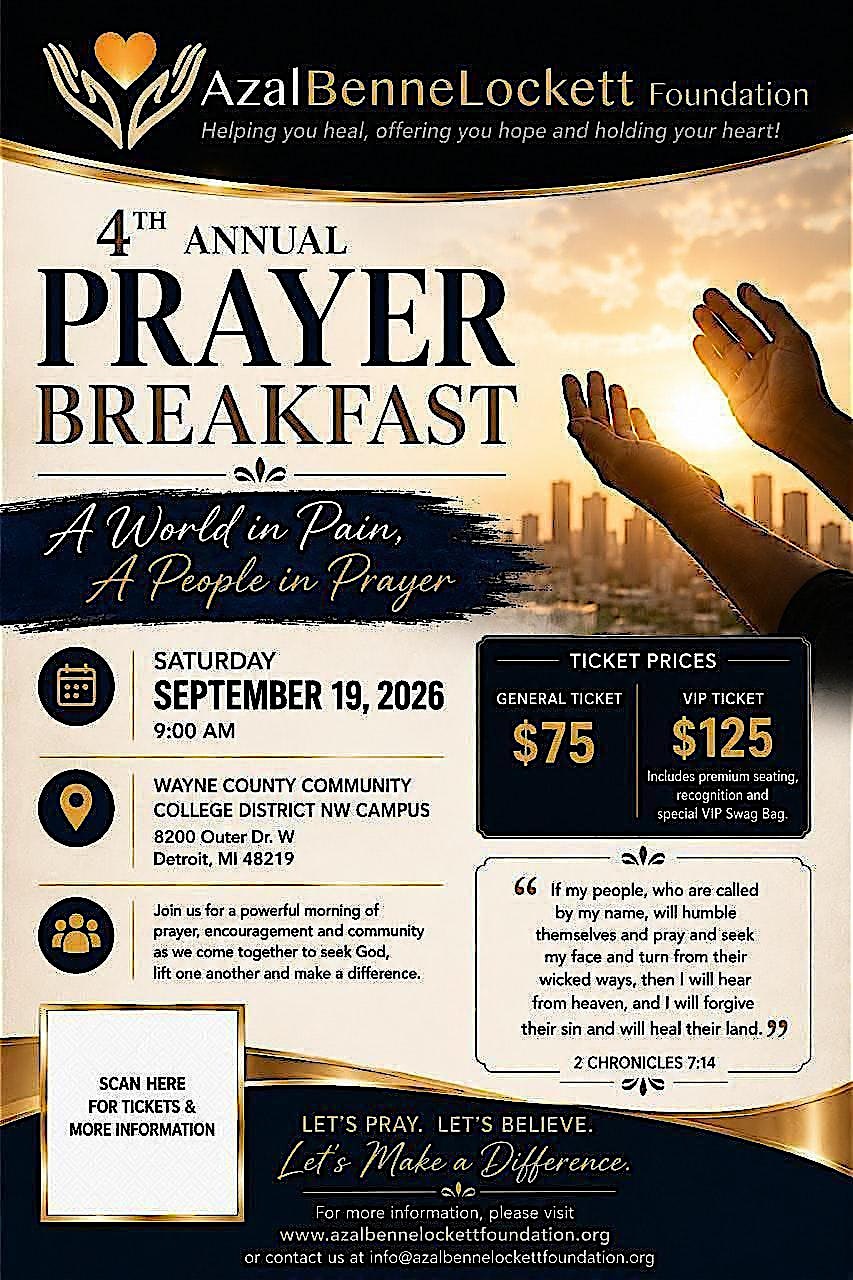 Azal Benne Lockett Foundation 4th Annual Prayer Breakfast