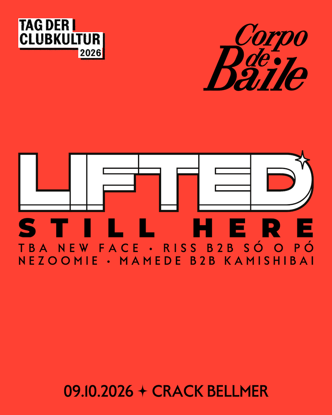 STILL HERE - LIFTED ✧ Corpo de Baile ✧ TAG DER CLUBKULTUR 2026