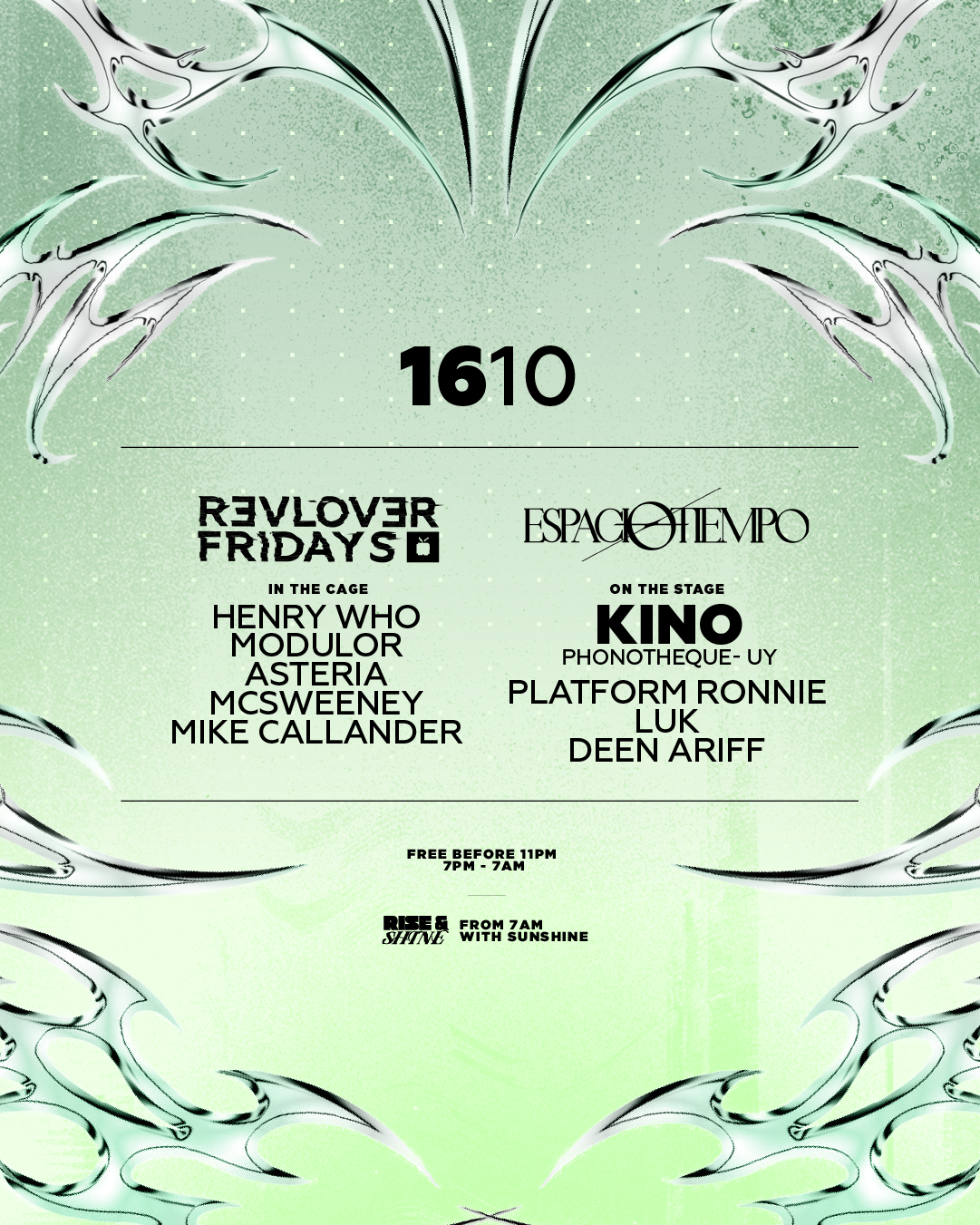 KINO (UY) — Espacio-Tiempo x Revolver Fridays