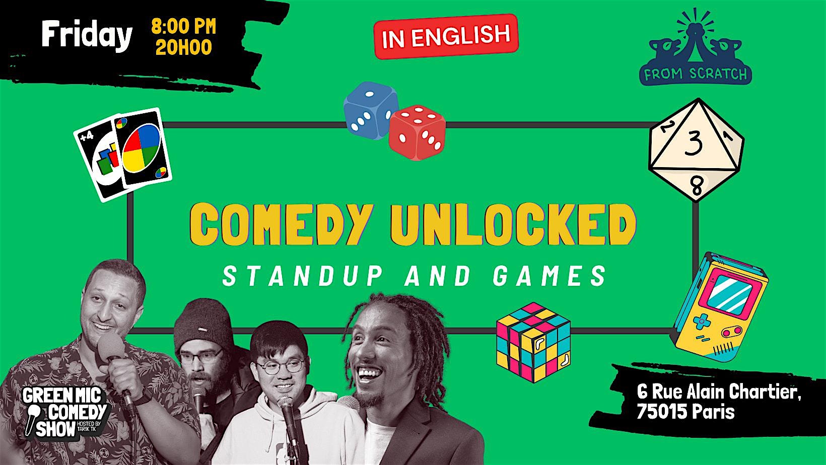 Standup in English :  COMEDY UNLOCKED