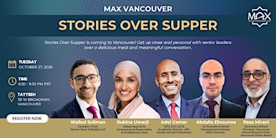 MAX Stories Over Supper - Vancouver Edition