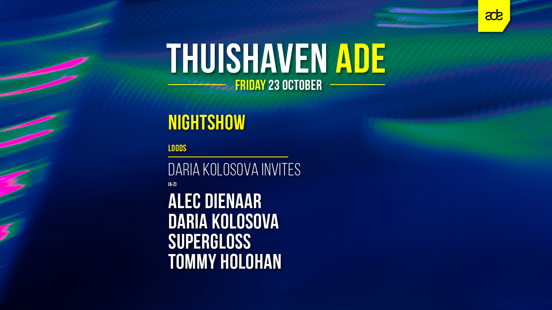 23 OCT - Friday Night with Daria Kolosova invites