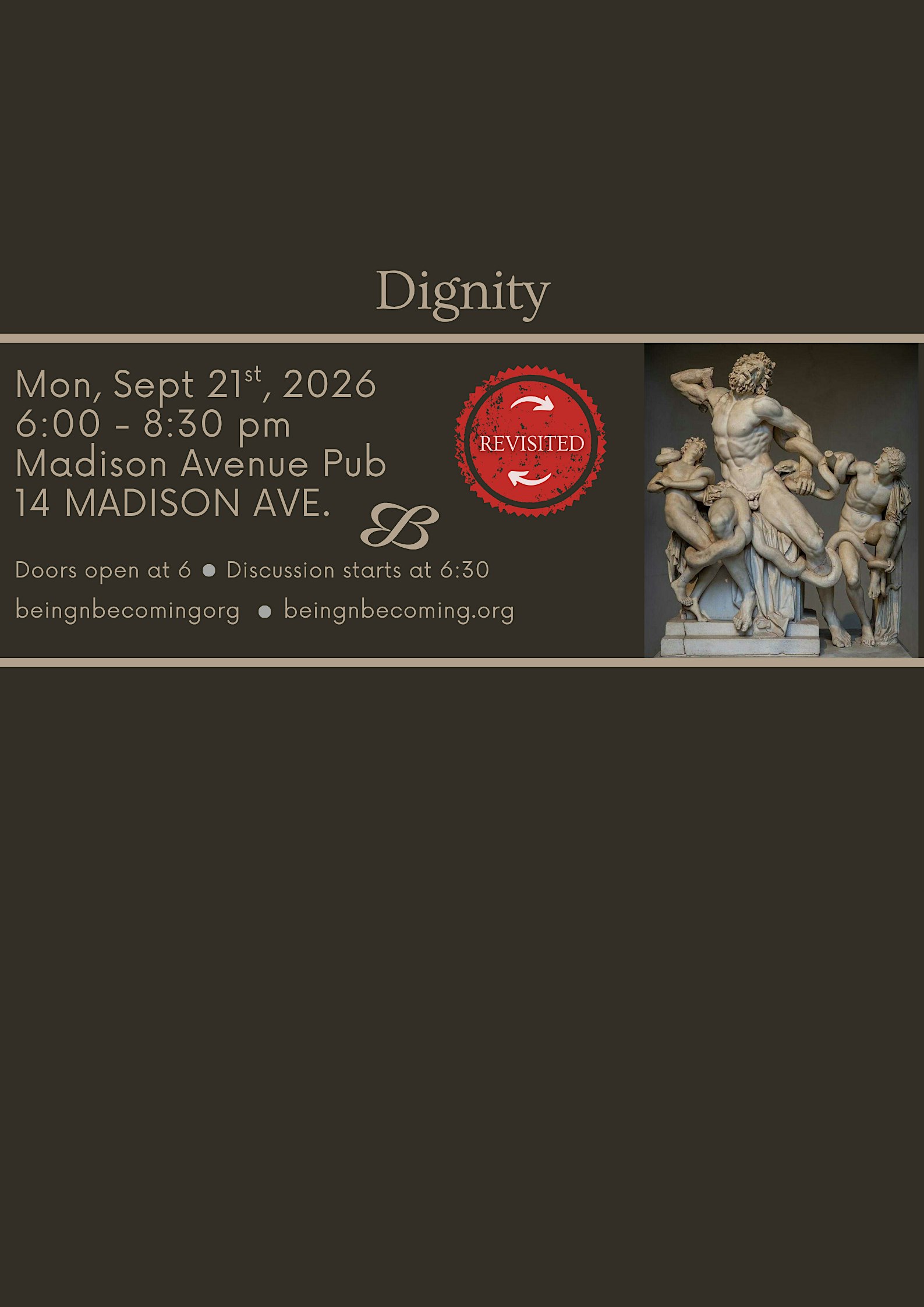 Curiosity Café (Revisited): Dignity