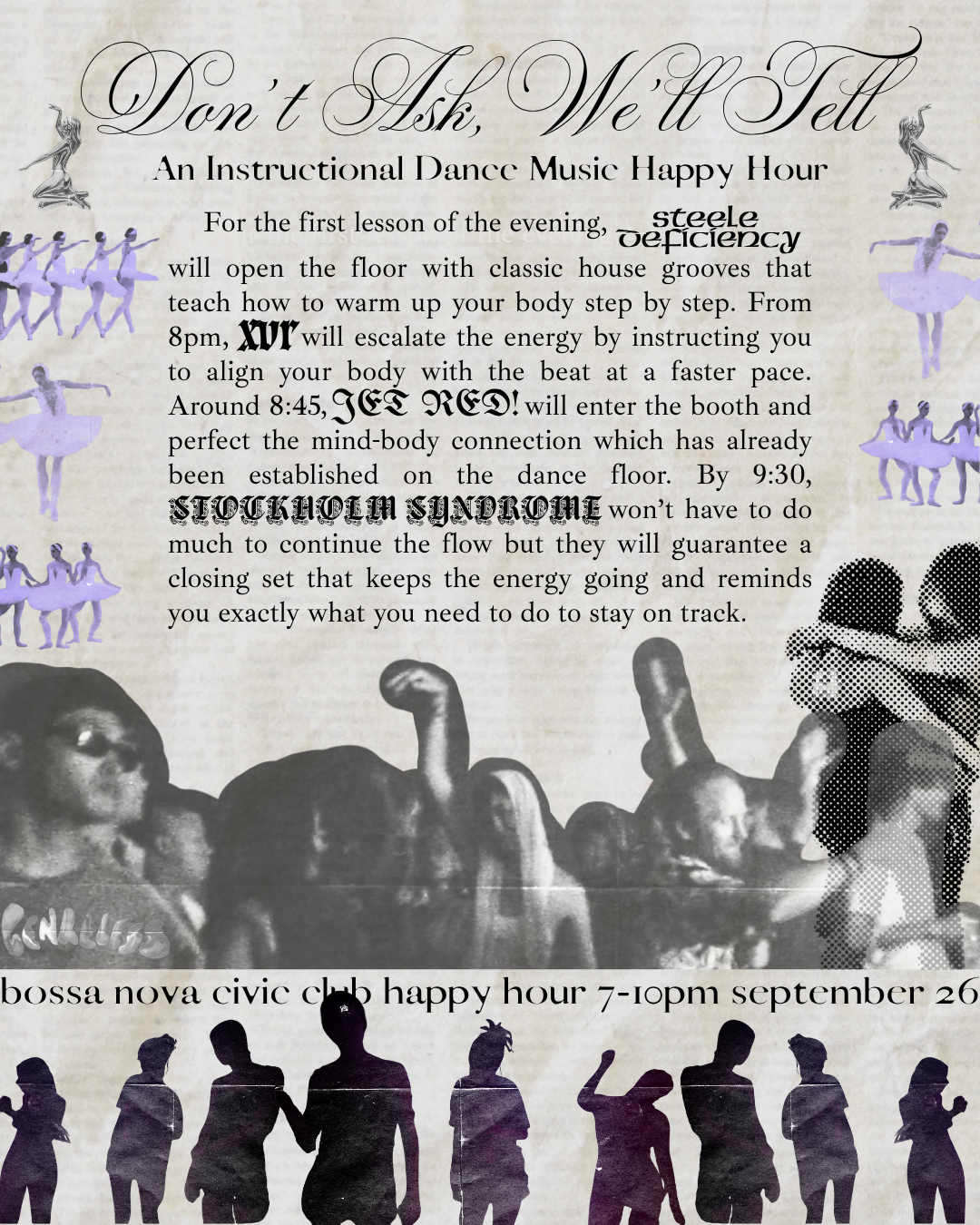 GENRELESS Happy Hour - 'Don't Ask, We'll Tell'
