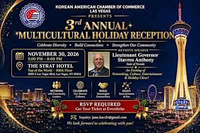 3rd Annual Multicultural Holiday Reception | KACC Las Vegas