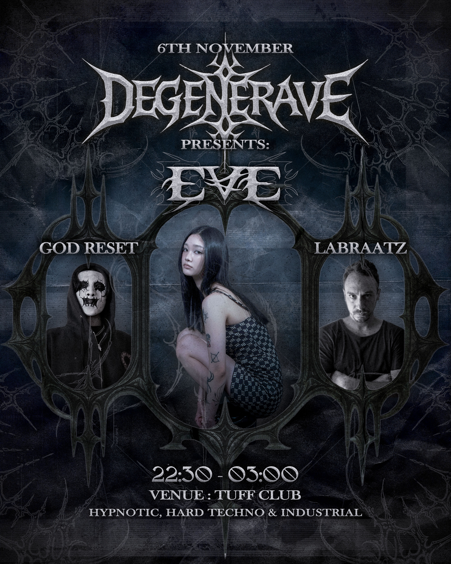 Degenerave presents: EVE (Hypnotic, Hard Techno & Industrial)