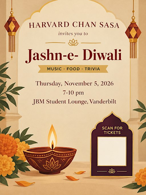 Harvard Chan South Asia Students Association for Jashn-e-Diwali