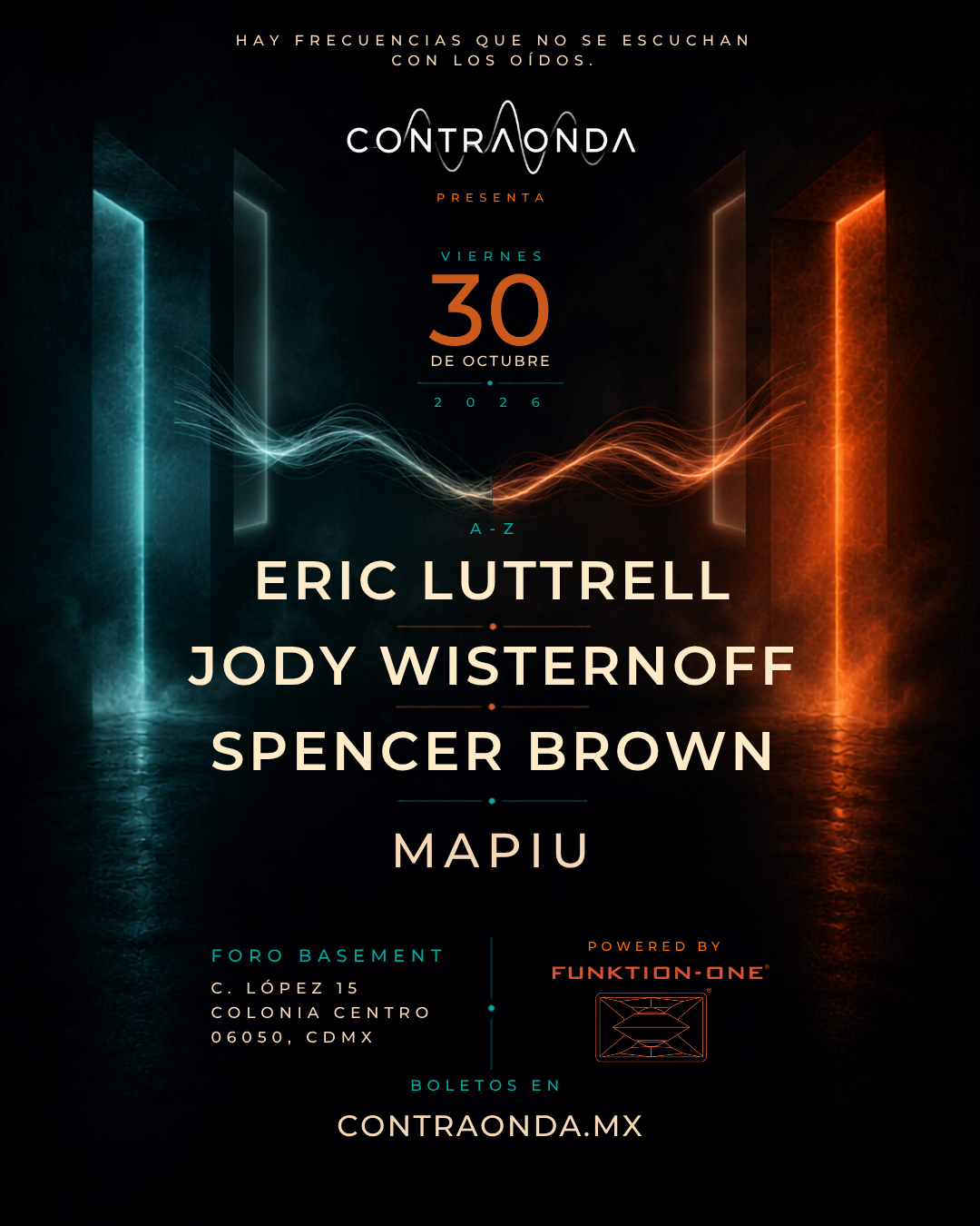Contraonda presenta: Eric Luttrell, Jody Wisternoff, Spencer Brown