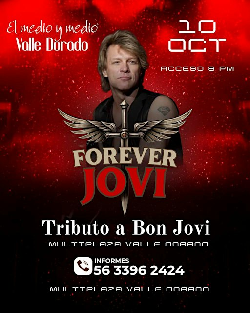 Tributo a Bon Jovi con banda en vivo