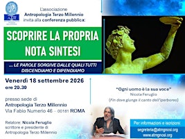 Nicola Feruglio "SCOPRIRE LA PROPRIA NOTA SINTESI" conferenza a Roma