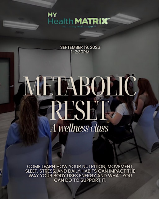 Metabolic Reset: A wellness class