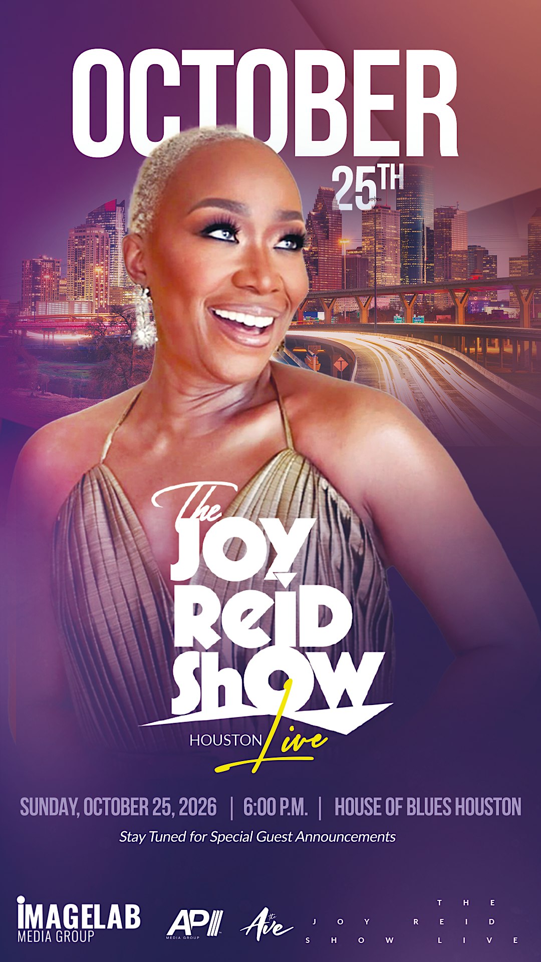 The Joy Reid Show is on the road to Houston, TX/House Of Blues!