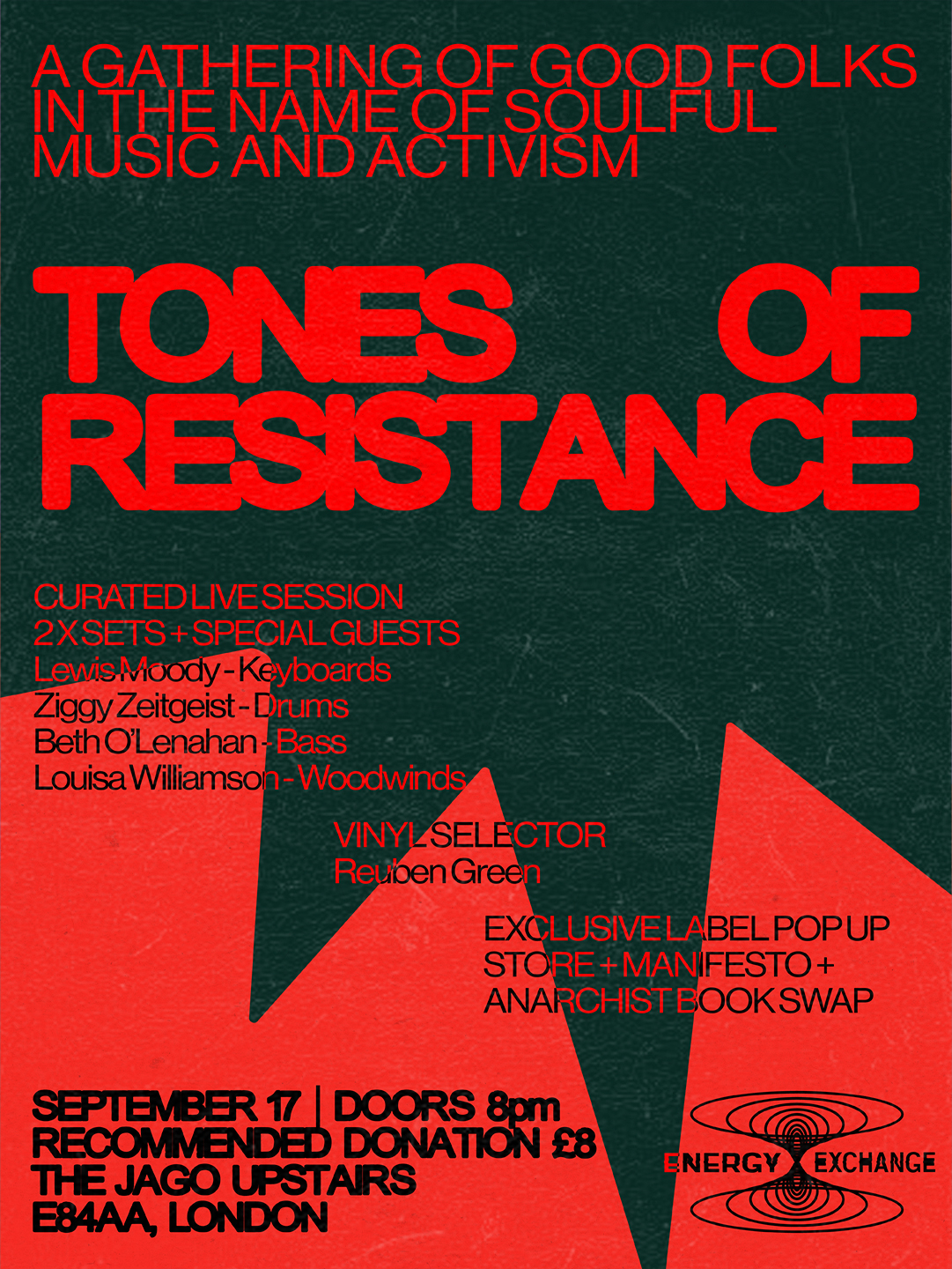 Energy Exchange Records: Tones of Resistance