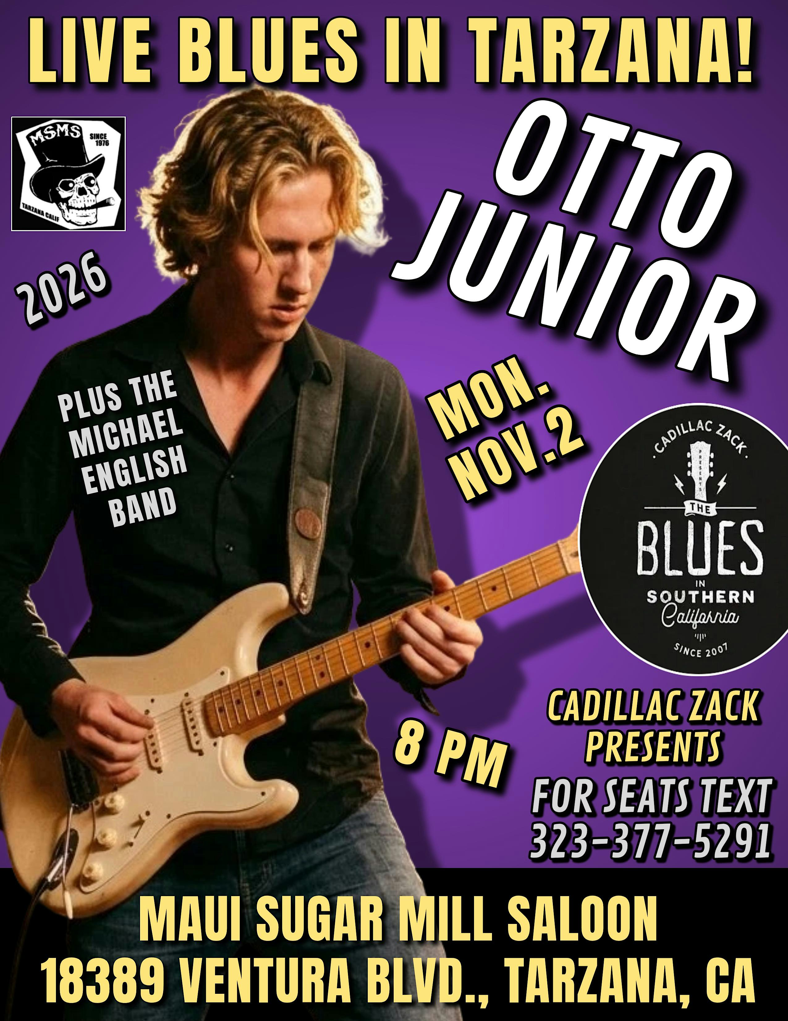 OTTO JUNIOR - Blazing Blues-Rock Guitarist from Norway - in Tarzana!
