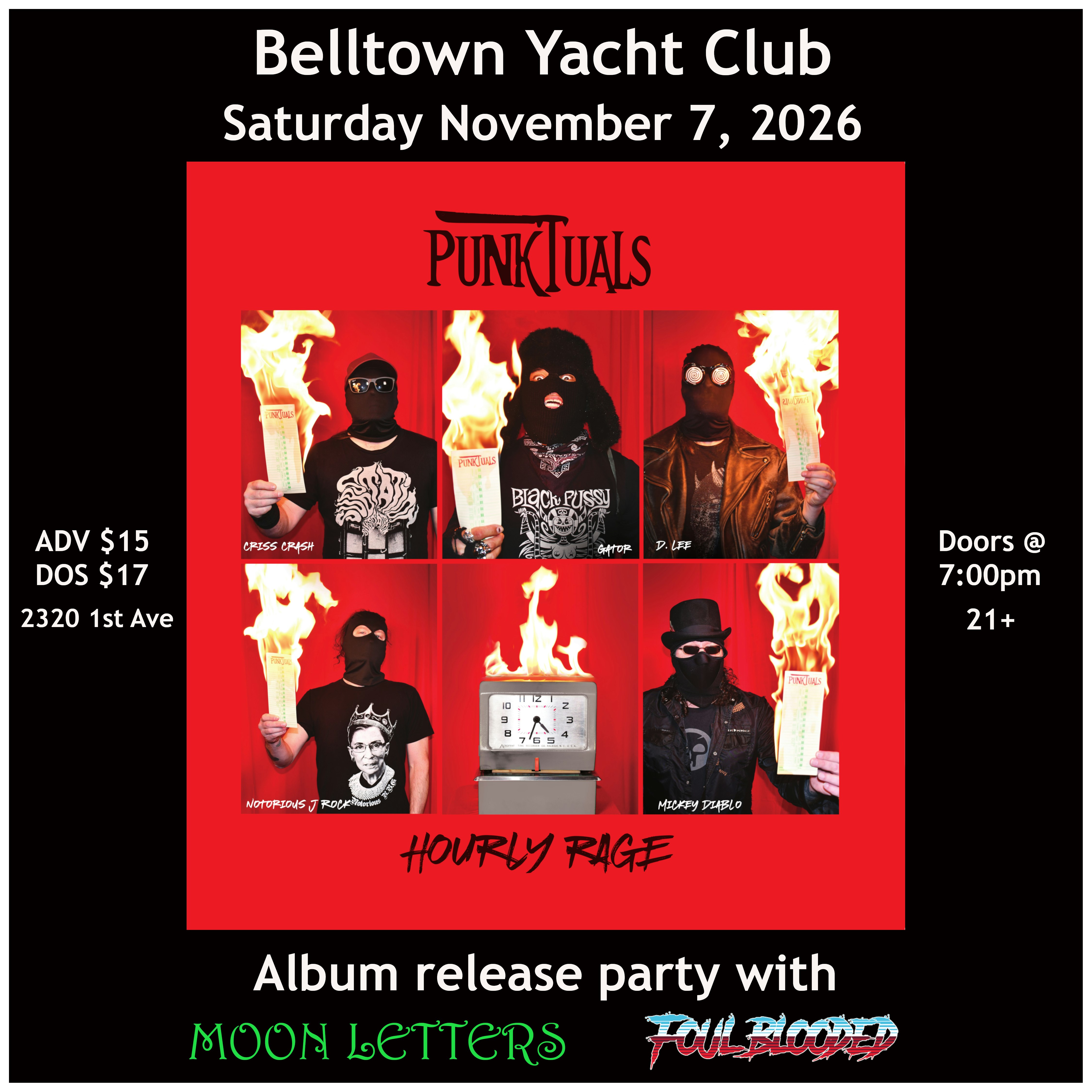Punktuals, Moon Letters, Foul Blooded