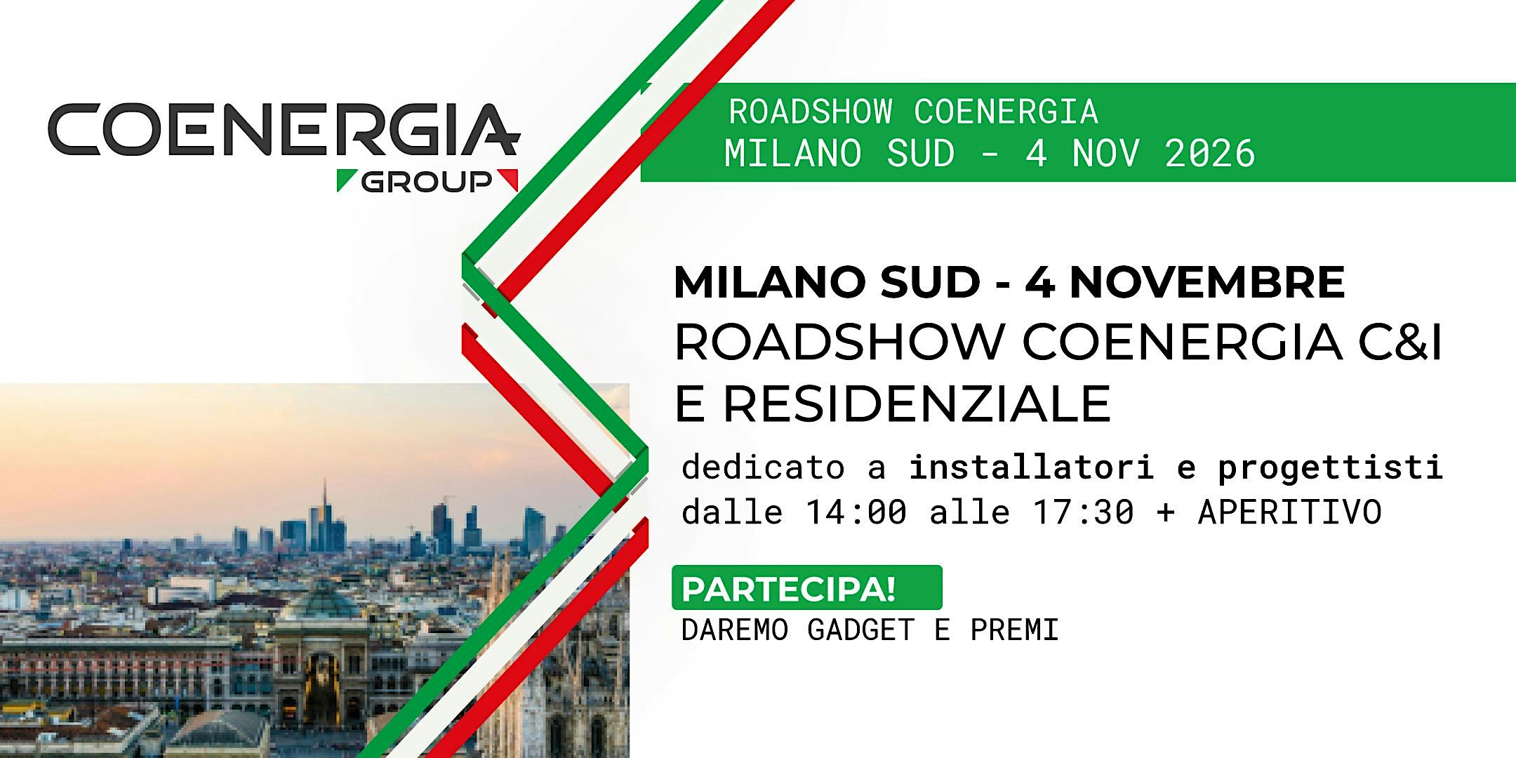 Roadshow Coenergia il 4.11.2026 a Milano SUD