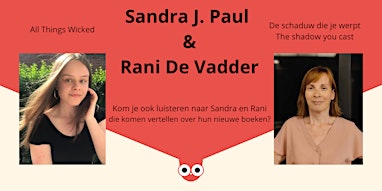 Sandra J. Paul en Rani De Vadder in een boekenbabbel