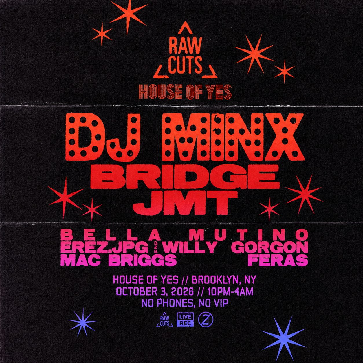 RAW CUTS x House of Yes: DJ Minx