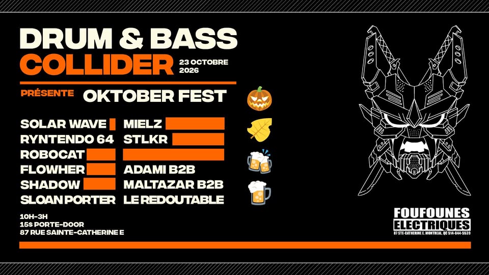 DNB Collider 23 octobre : Oktober Fest