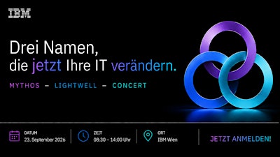 Drei Namen, die jetzt Ihre IT verändern: Mythos - Lightwell - Concert