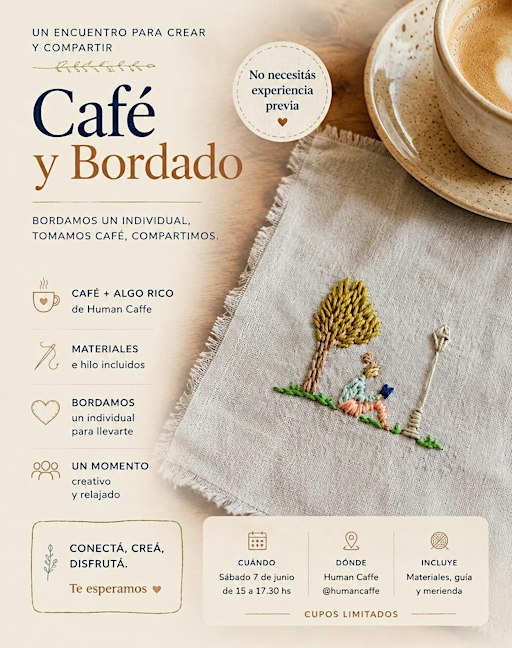 Café + Bordado | Una tarde para crear