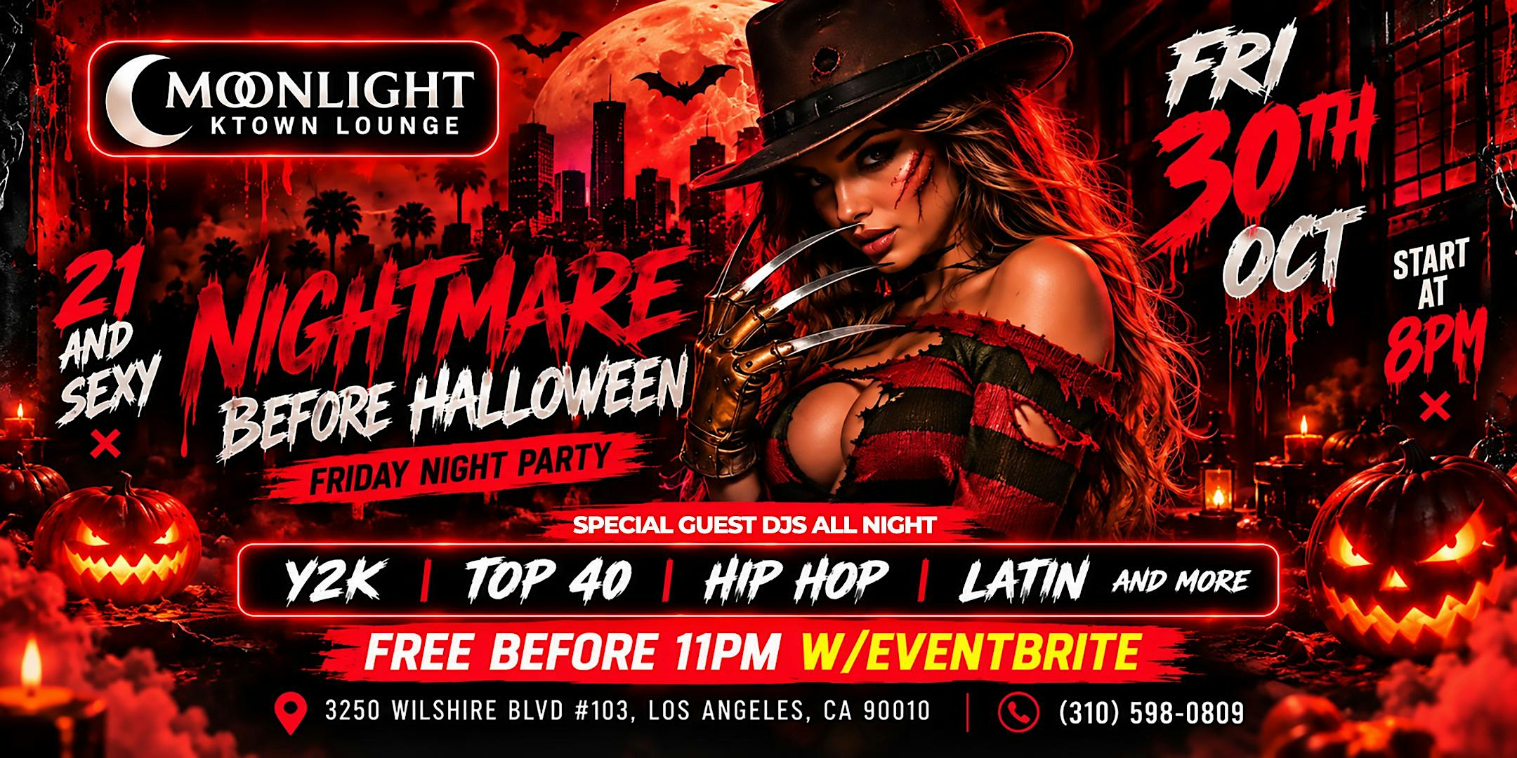 Nightmare Before Halloween in K-Town | Moonlight Lounge Friday 10/30